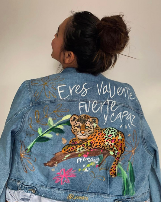 Denim Jacket - Eres valiente, fuerte y capaz